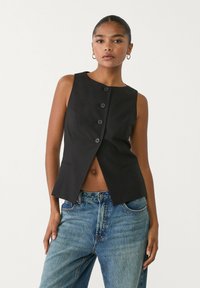 Stradivarius - Weste - black Thumbnail-Bild 1
