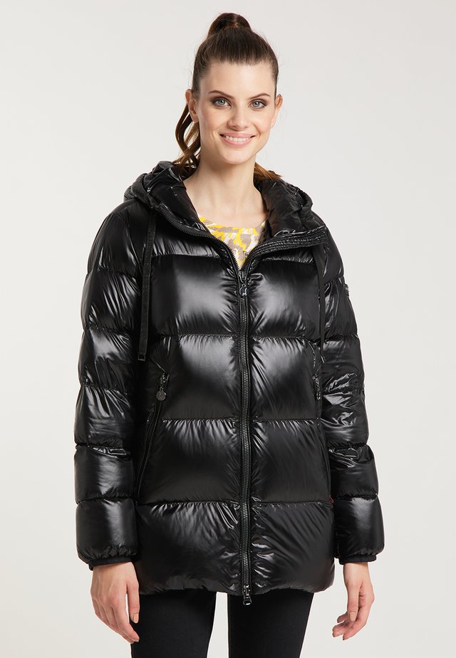 DAUNENJACKE JAVA MIT GLÄNZENDEM OBERSTOFF - Dunfrakker - black