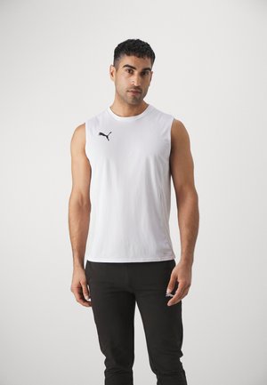 TEAMGOAL SLEEVELESS - Linne - white/black/feather gray