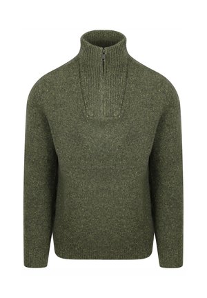 HALF ZIP  - Strickpullover - groen