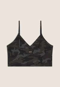 Freddy CROPPED FANTASIA CAMO CON INCROCI FRONTALI - Sujetadores deportivos con sujeción ligera - mimetic allover grey