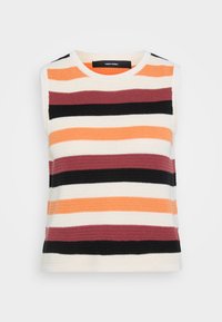 VMARUBA O NECK - Trui - birch/marasala/black/coppertan