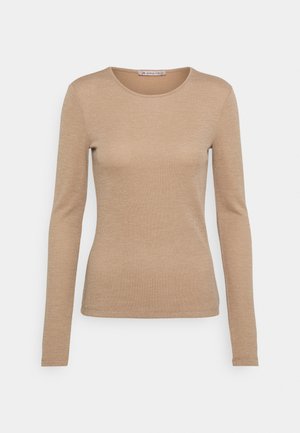 Bluzka z długim rękawem - mottled beige