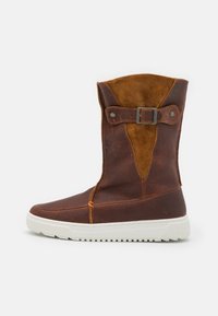 Unselected, cognac/off white