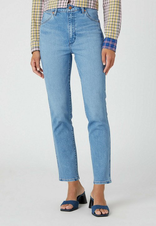 Jeans Donna Wrangler Straight Aurelia - Gamba Dritta, Vita Media | Cotone BCI, Tencel, Elastan