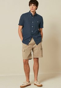Next TEXTURED SHORT SLEEVE - REGULAR FIT - Pluus - navy blue