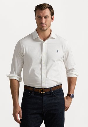 JERSEY SPREAD-COLLAR SHIRT - Shirt - white
