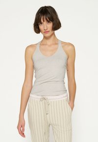 10DAYS Top - light grey melee