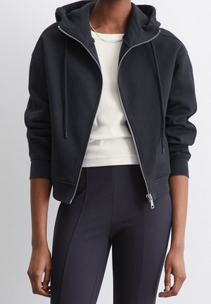 Tröja med dragkedja - dark blue