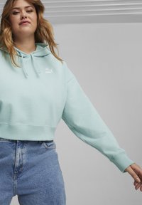 Puma BETTER CLASSICS  - Jersey con capucha - turquoise surf
