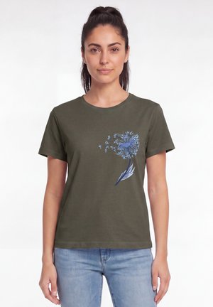 watapparel, DANDELION - T-shirt imprimé - khaki