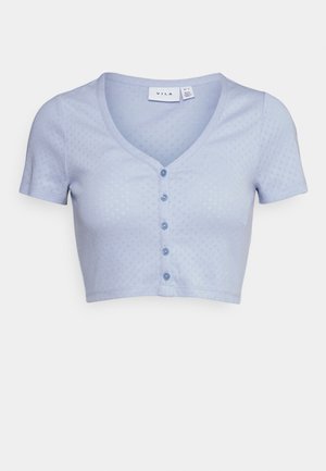VIKARO BUTTON - Cardigan - kentucky blue