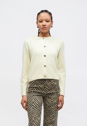 VMFIONA SHORT BUTTON - Cardigan - birch melange