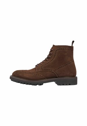 THOMAS SUEDE - Sporty snøresko - brown suede