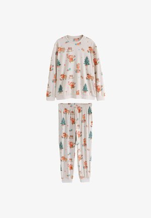 Next, FAMILY MATCHBACK CHRISTMAS COSY LONG SLEEVE PYJAMAS - Pyjama - oatmeal hamish the highland cow