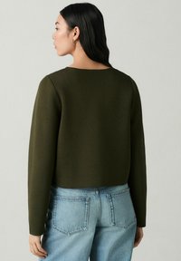 Next CREW NECK SMART - Cardigan - green khaki