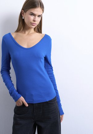 WENDY VNECK - Μπλούζα με μακριά μανίκια - blue