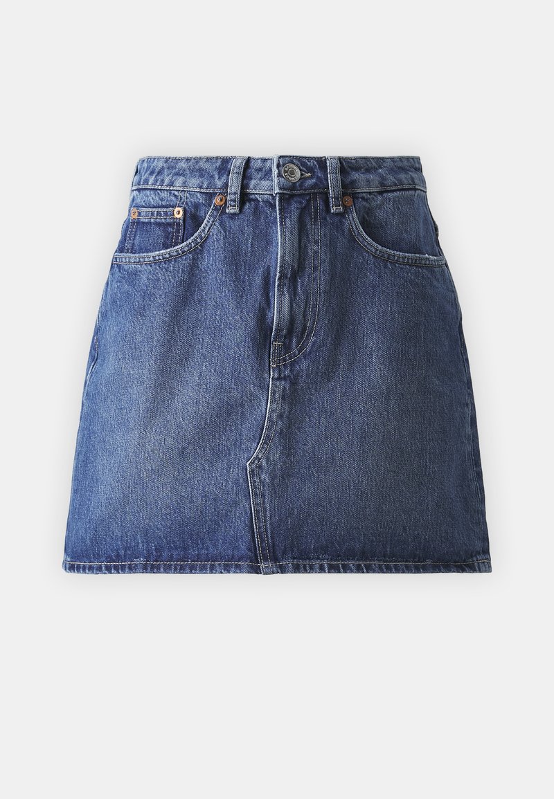 Samsøe Samsøe Minirok blauw denim/bluedenim