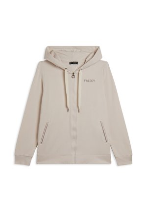 Sweat zippé - beige