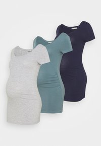 Não selecionado, light grey/blue/dark blue