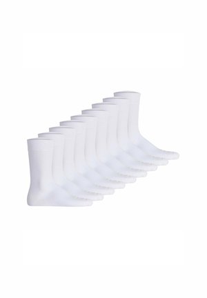 UNISEX 9ER PACK - EASY KOMFORTBUND EINFARBIG   - Socken - weiß