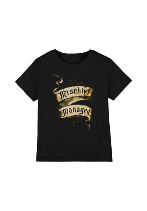 Cotton Soul, HARRY POTTER MISCHIEF MANAGED UNISEX - Print T-shirt - black