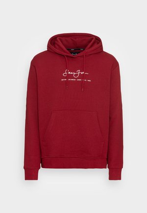 Sean John, CLASSIC LOGO ESSENTIAL HOODIE - Sweater - dark red