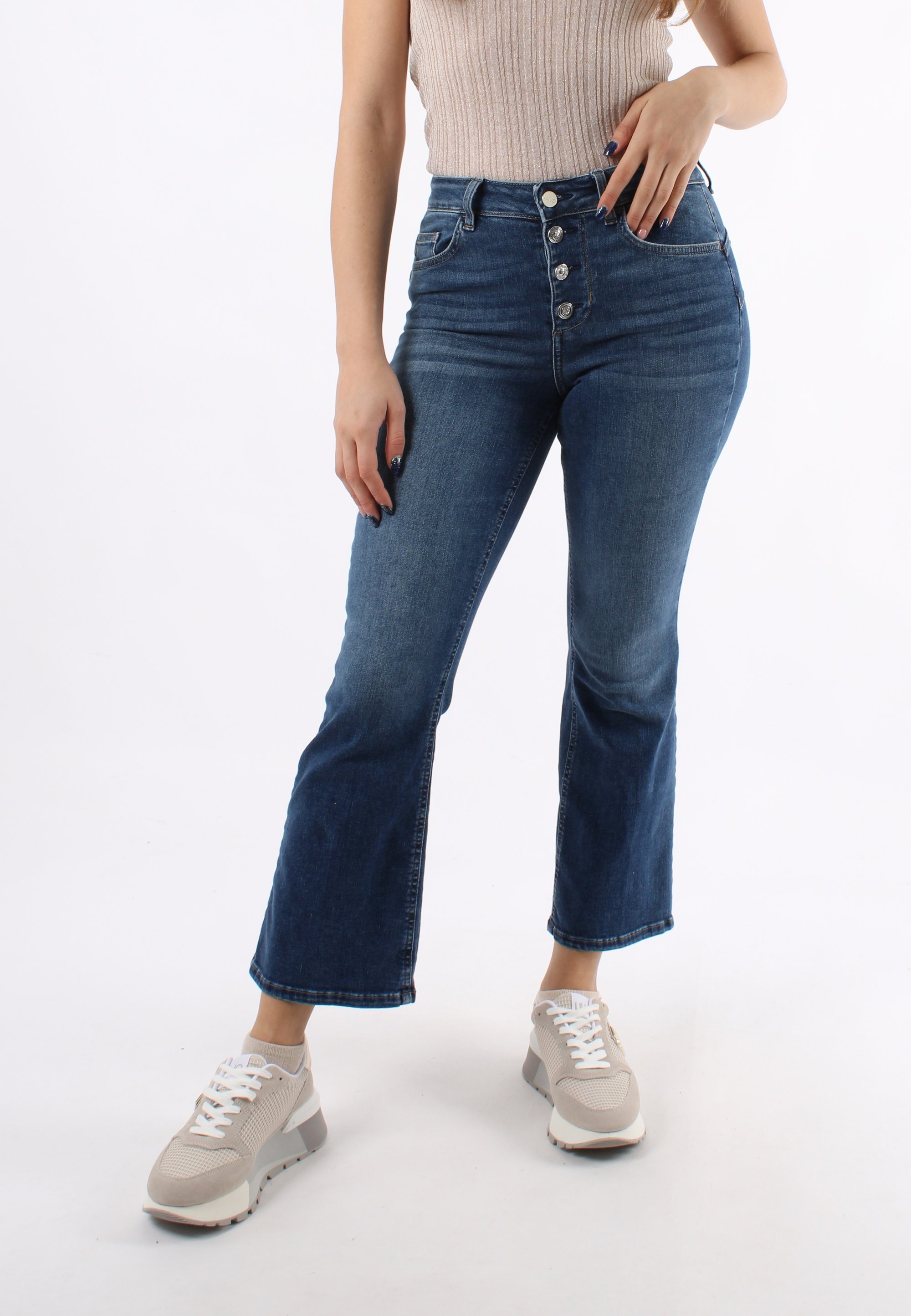 Liu Jo Jeans A Zampa Blu Jeans Donna Liu Jo Jeans A Zampa Blu