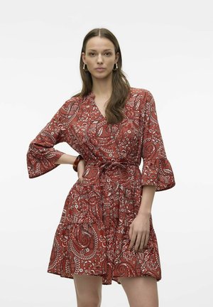 Vero Moda ZERA - Vestido informal - marsala