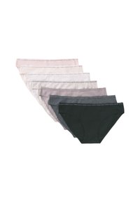 Set van zes katoenen boxershorts in verschillende kleuren: lichtroze, room, lichtgrijs, donkergrijs en zwart. Voorzien van een zachte tailleband met subtiele details.