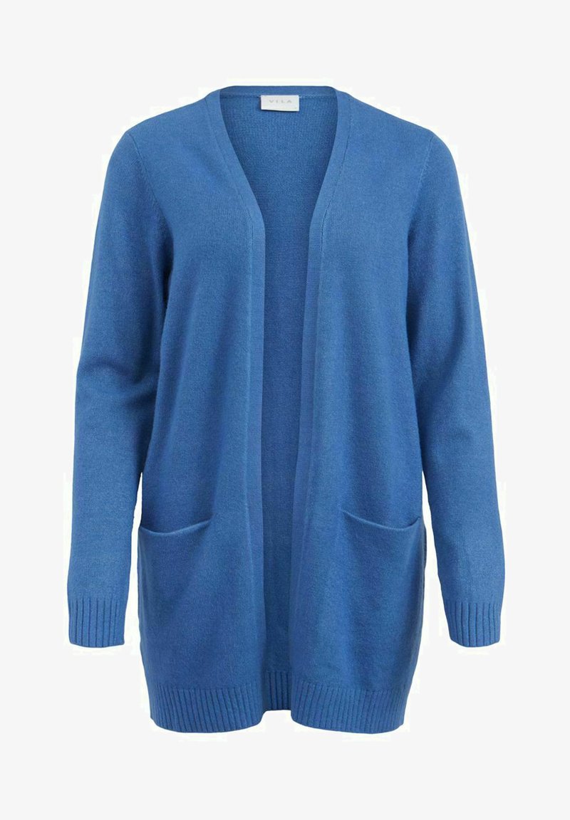 VILA VIRIL OPEN - Casaco de malha - blue