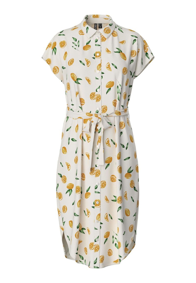 Pieces Blousejurk lichtgeel