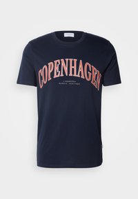 COPENHAGEN HERITAGE TEE - Majica kratkih rukava s printom - navy