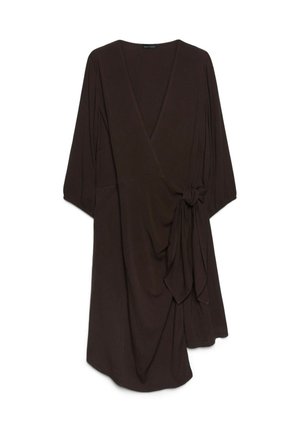 Fiorella Rubino, VESTITO A PORTAFOGLIO JOY - Day dress - marrone