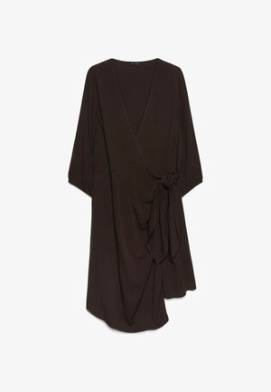 Fiorella Rubino, VESTITO A PORTAFOGLIO JOY - Vestido informal - marrone