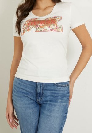 T-shirt con stampa - beige