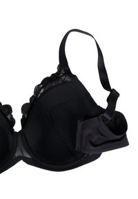 Devoted By Zizzi GEPOLSTERTE MIT STICKEREI - Beugel BH - black