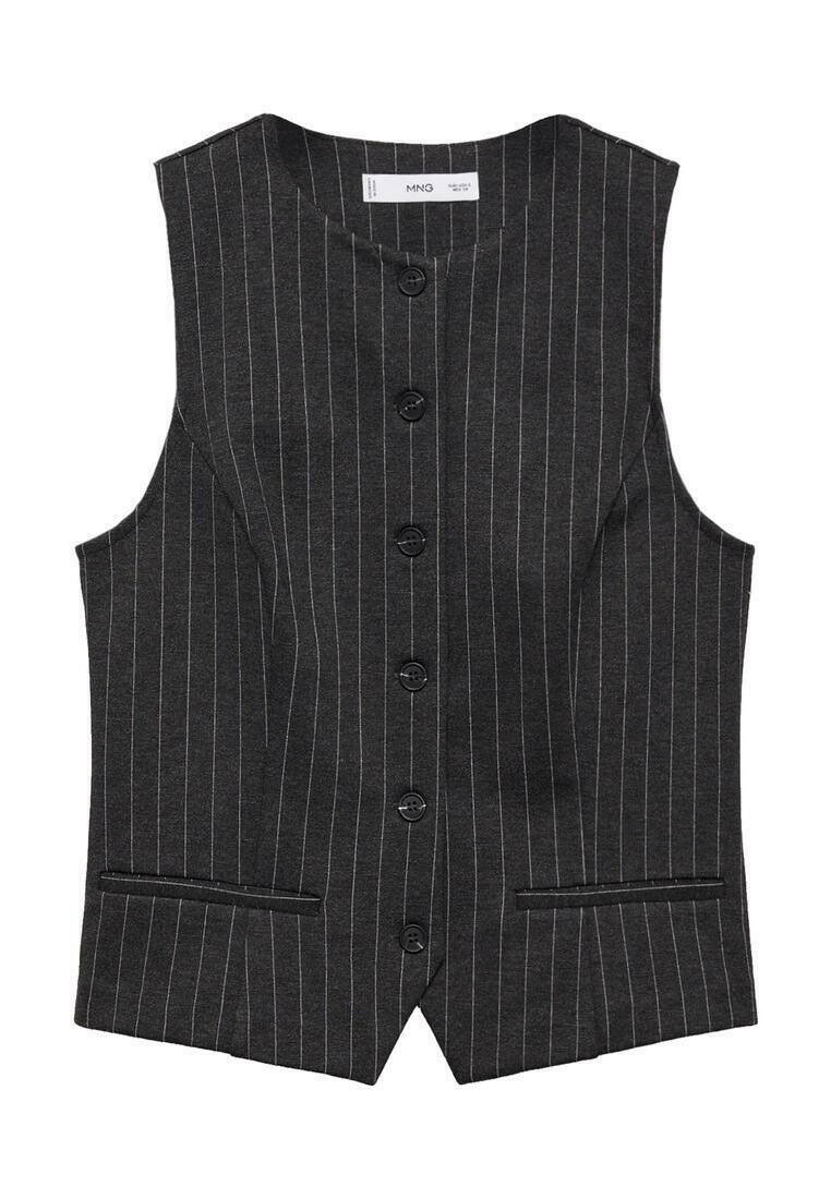 Mango Bodywarmer grijs