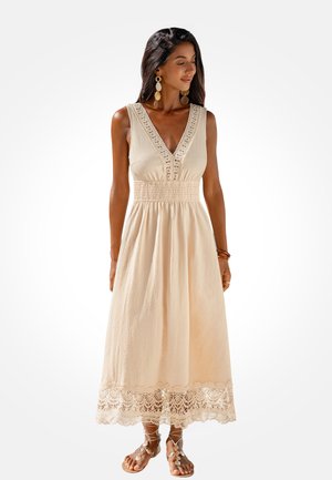 Cupshe, ELEGANT BEACH COVER UP MAXI DRESS - Beach accessory - beige