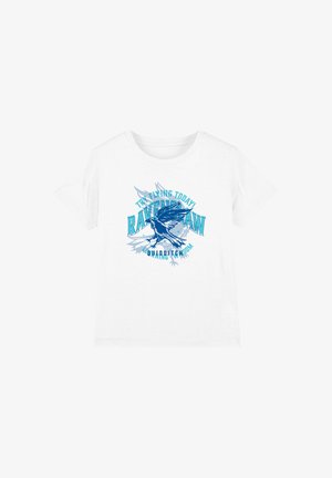 Cotton Soul, HARRY POTTER RAVENCLAW TRY FLYING UNISEX - Print T-shirt - white