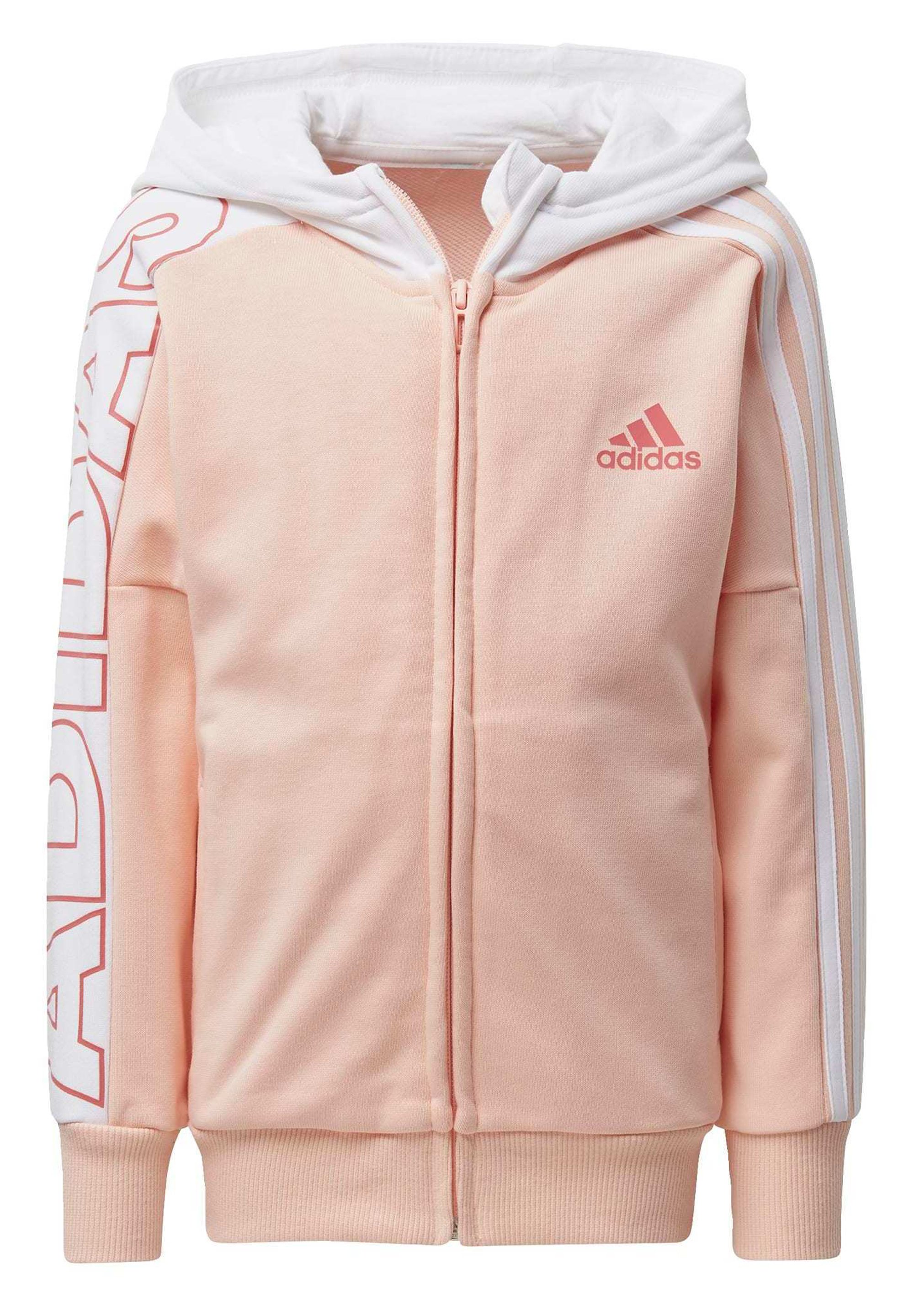 adidas Performance BRANDED KNIT JACKET Sweatjacke pink adidas Performance Sweatjacke »Colorblock Kapuzenjacke