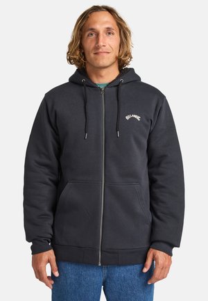 Felpa con zip - blk