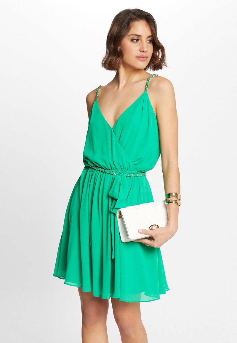 Morgan WITH CHAINS - Jurk - vert