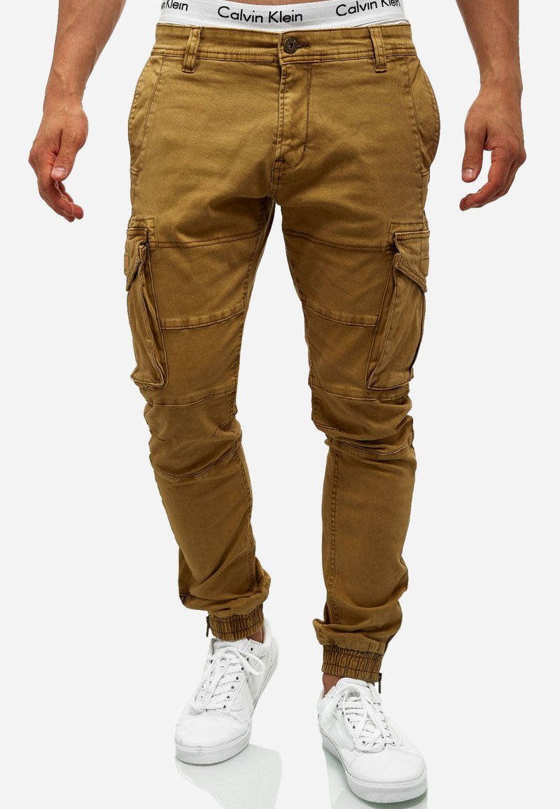 INDICODE JEANS - ALEX - Pantaloni cargo - amber, Ingrandire