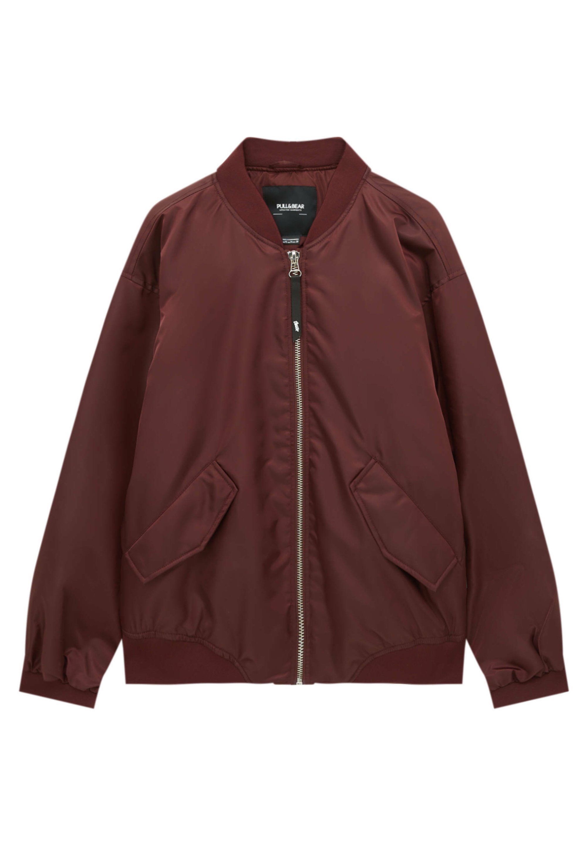 bomber jacket wine red