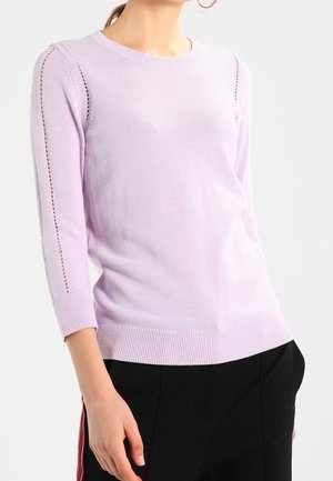 Stickad tröja - lilac