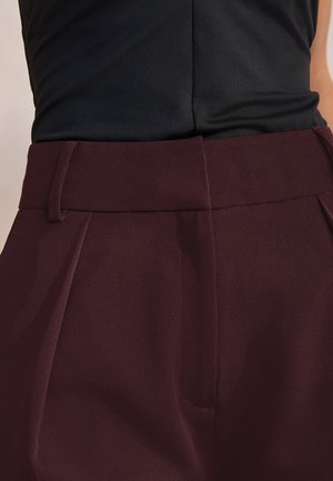 Next, TALL FIT - ELASTIC WIDE LEG - Püksid - burgundy red