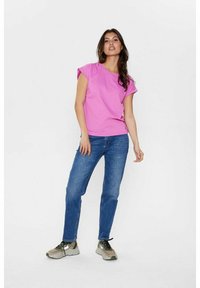 Nümph NUBEVERLY NOOS - T-shirt basic - super pink