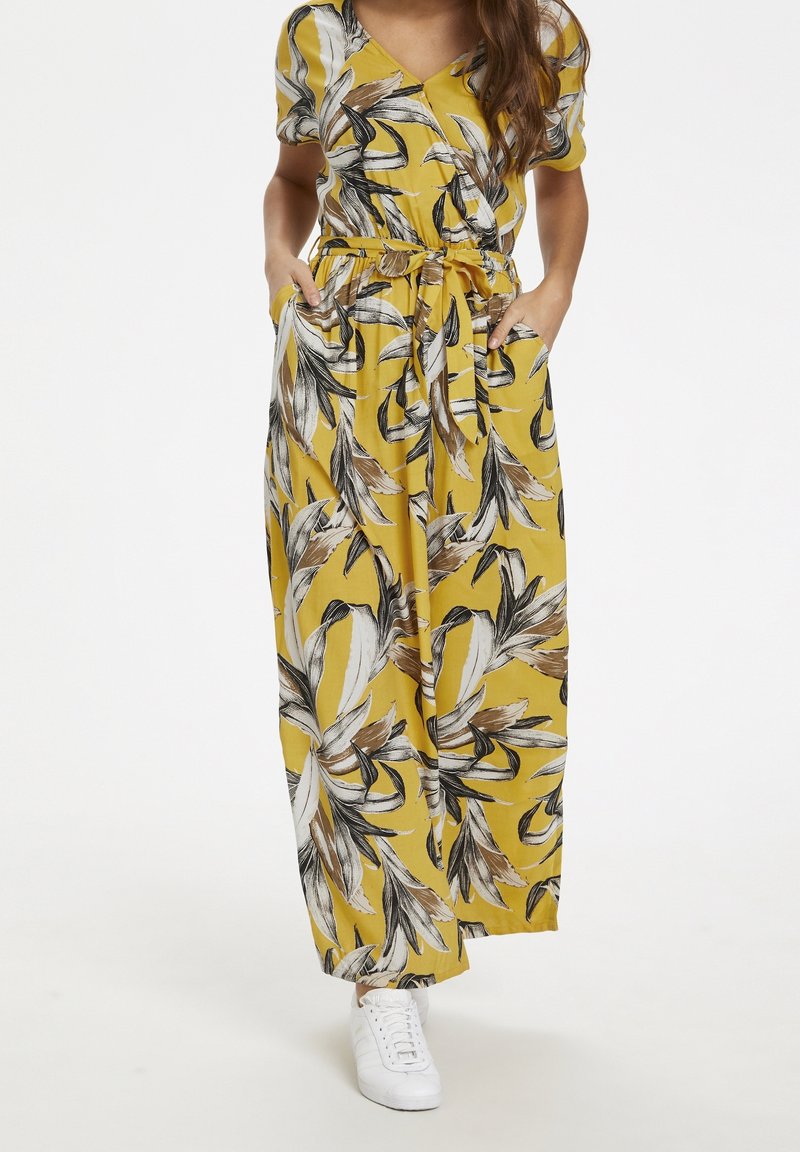 Kaffe Robe longue - yellow