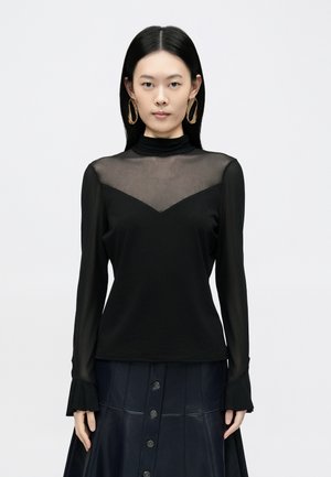 LUCY - Μπλούζα με μακριά μανίκια - black
